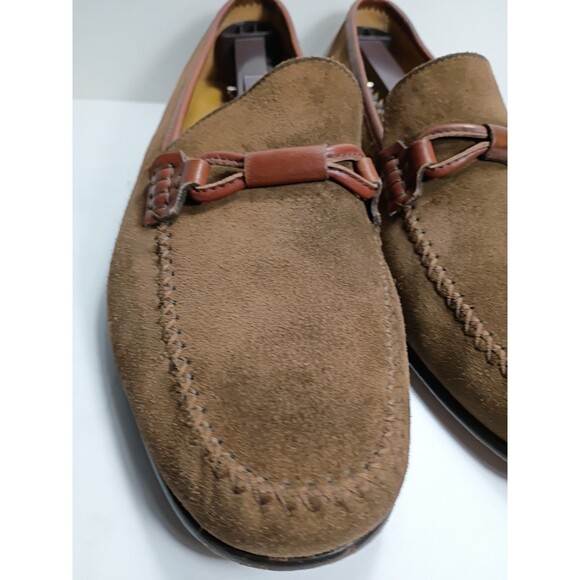 Massimo Emporio Men Size 9 Brown Suede Leather Dress Shoes horsebit theme main image 7